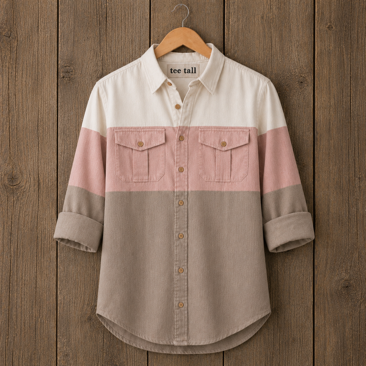 Mens Button Up Cotton Full Sleeve Shirt TTMBUS397 - Multi Color