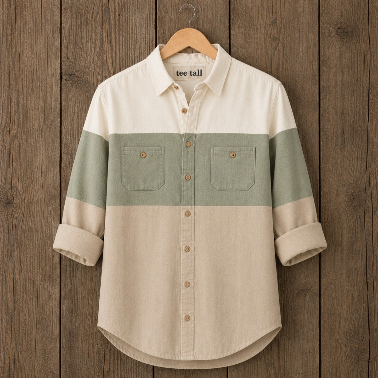 Mens Button Up Cotton Full Sleeve Shirt TTMBUS490 - Multi Color