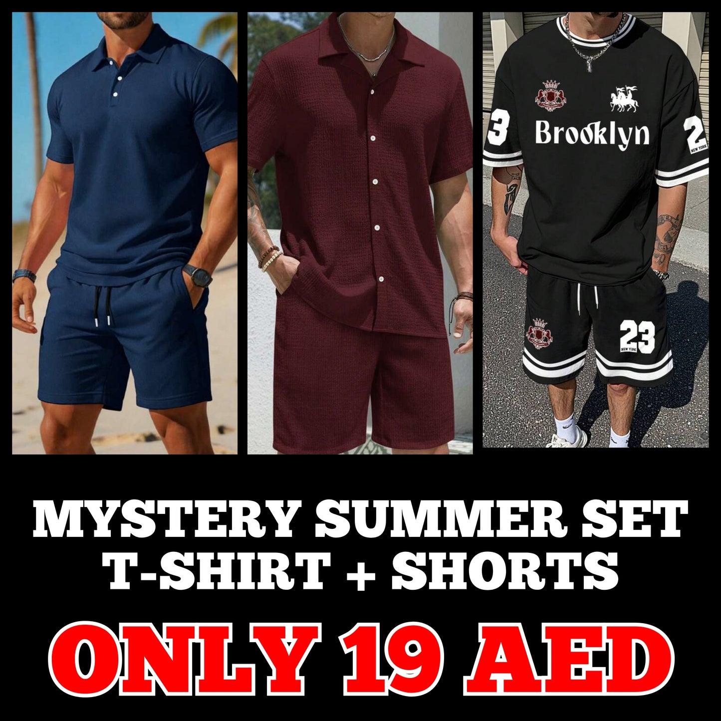 Mens Summer Mystery 2 Piece Summer Set Pack MYST15