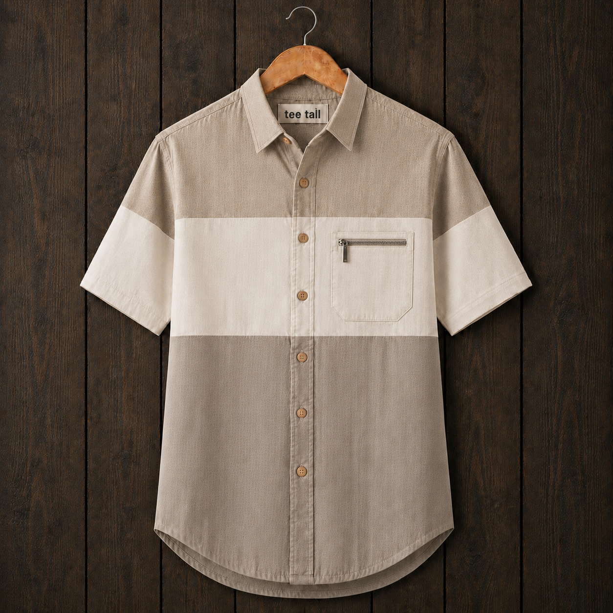 Mens Button Up Cotton Half Sleeve Shirt TTMBUS458 - Multi Color