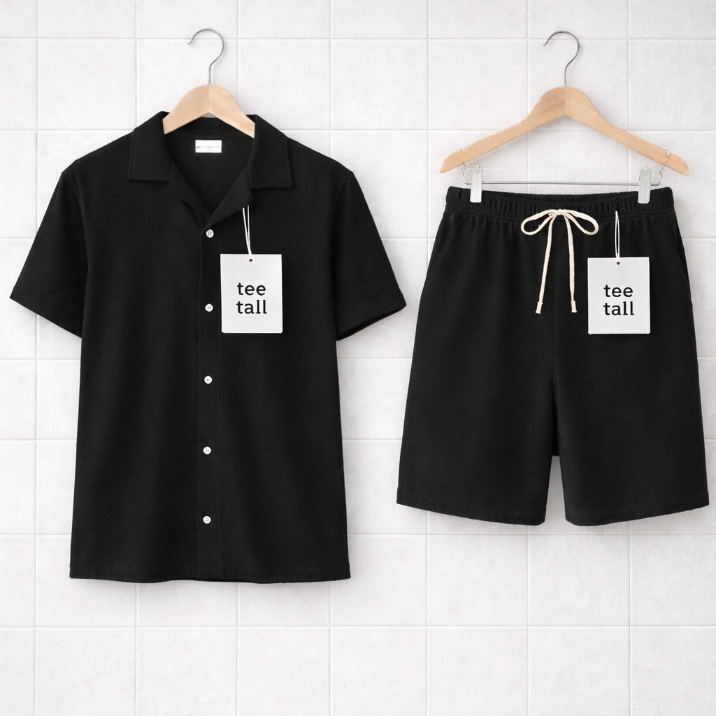 Mens Shorts + Cuban Shirt Set by Tee Tall - TTMSSUMS7