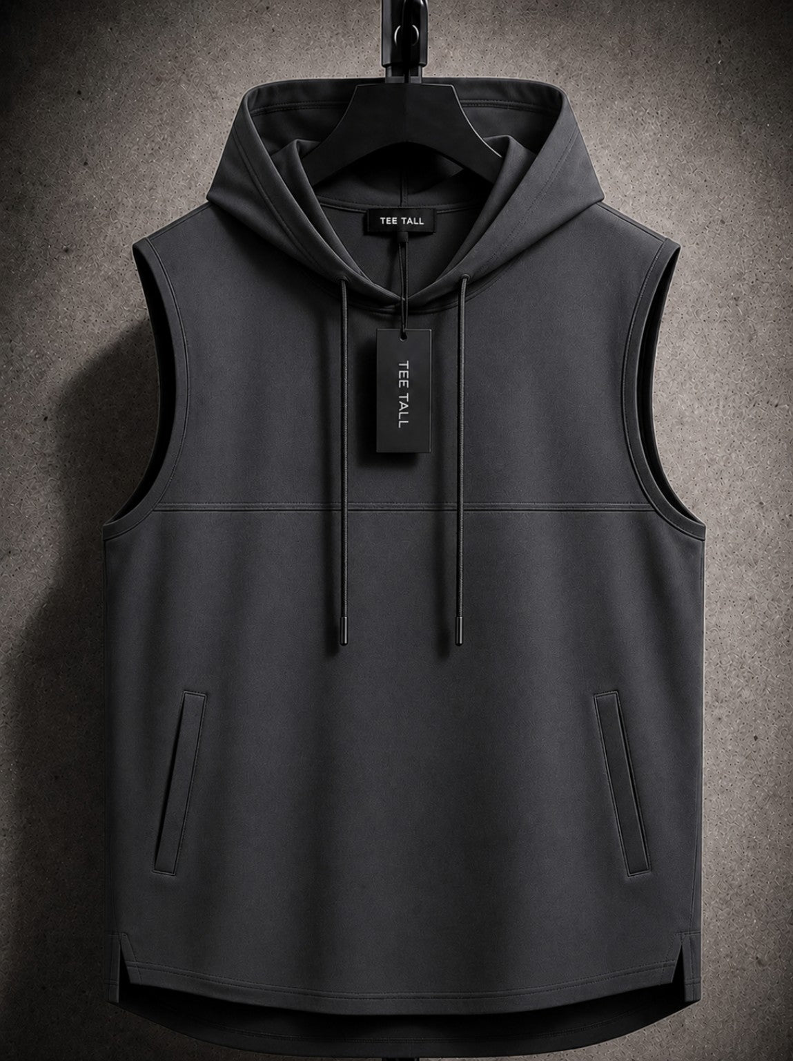 Mens Cotton Hooded Sleeveless T-Shirt CHST3