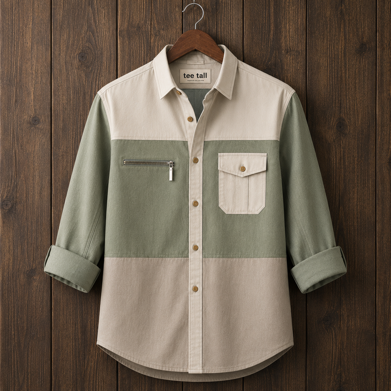 Mens Button Up Cotton Full Sleeve Shirt TTMBUS510 - Multi Color