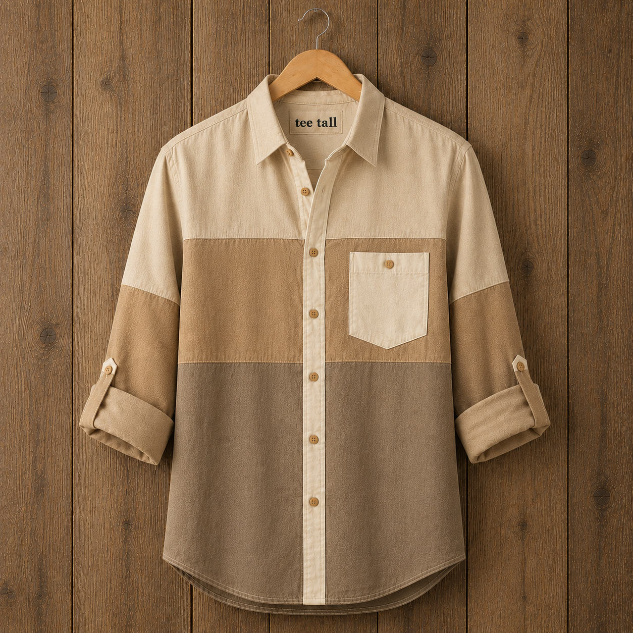Mens Button Up Cotton Full Sleeve Shirt TTMBUS507 - Multi Color