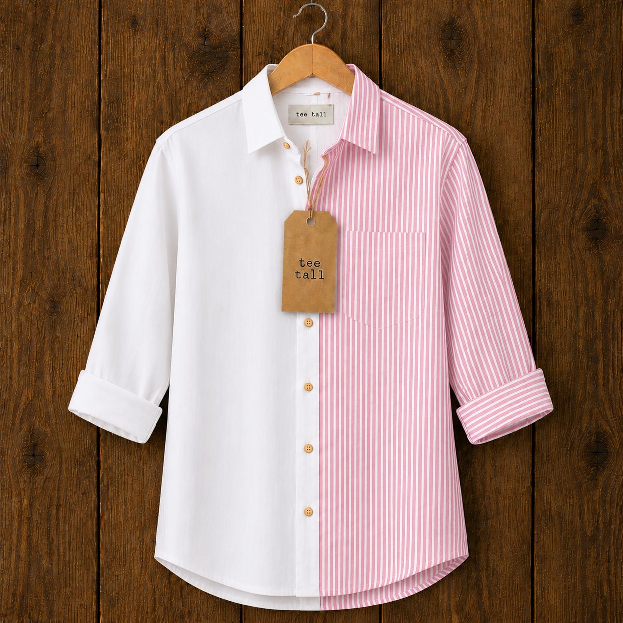 Mens Button Up Cotton Full Sleeve Shirt TTMBUS432 - Multi Color