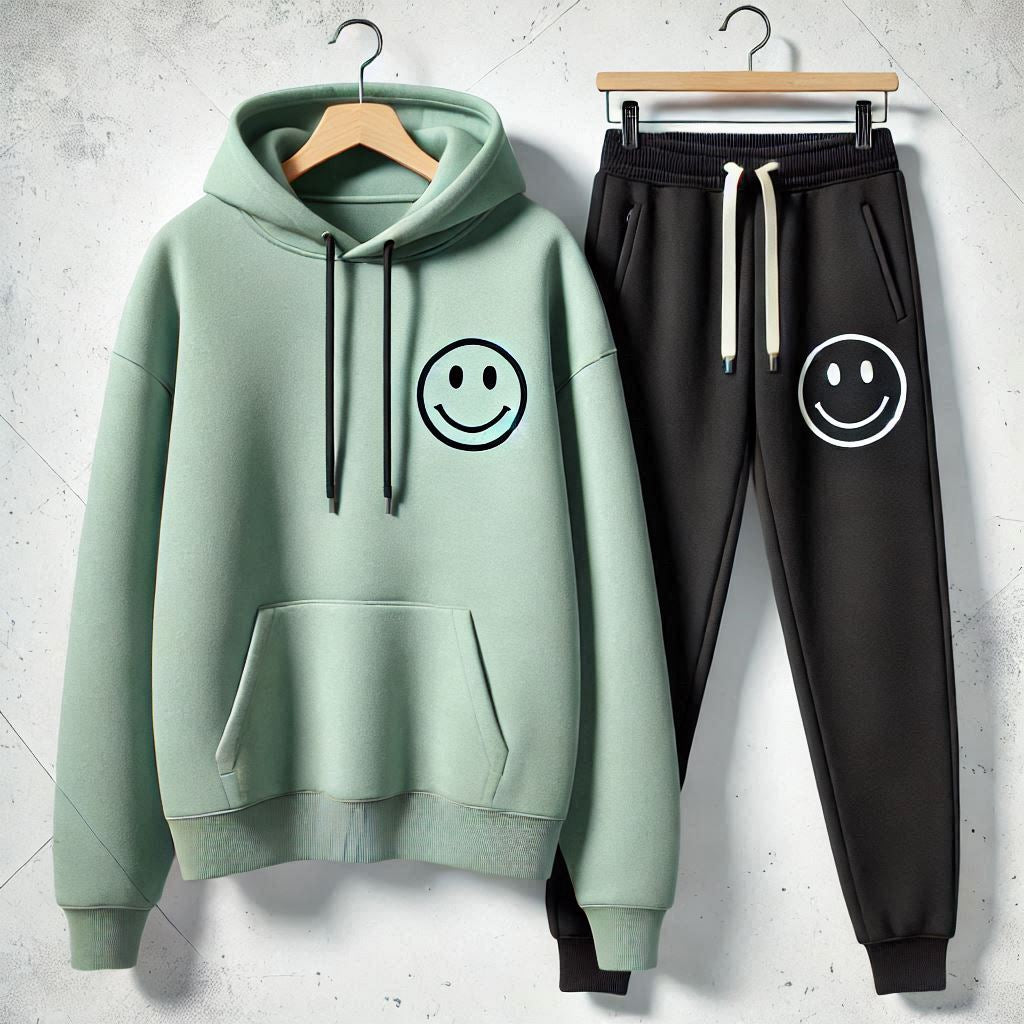 Mens Hoodie and Pants Set by Tee Tall - MHPSTT98 - Mint Green Black