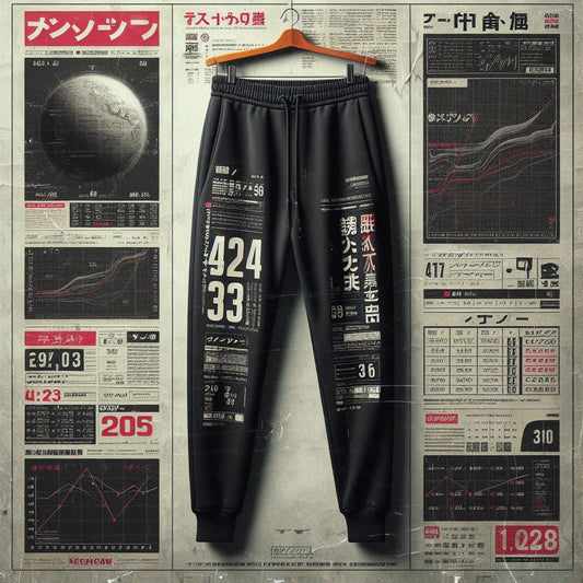 Mens Printed Jogger Pants by Tee Tall - TTMPJP8 - Black