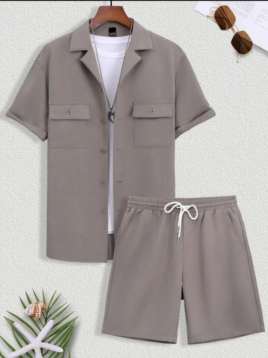 Mens Viscose Shorts + Shirt Set - TTVMS6