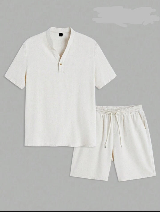 Mens Viscose Shorts + Shirt Set - TTVMS12