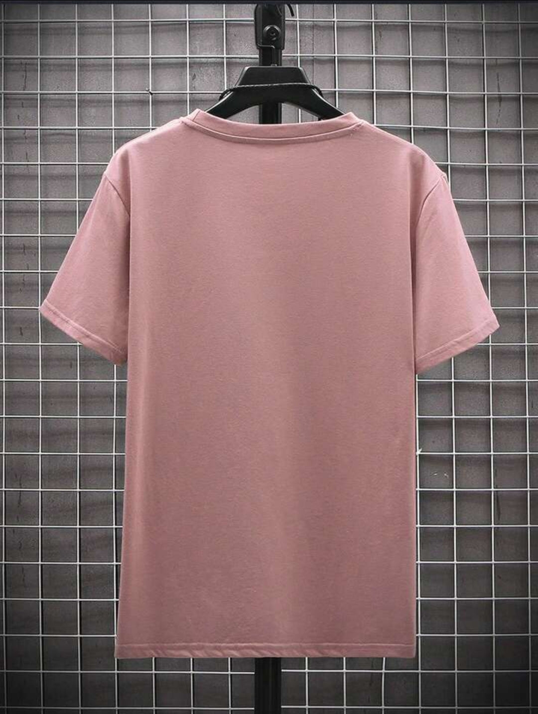 Mens Cotton Half Sleeve Round Neck T-Shirt TTHSRNTS - Pink