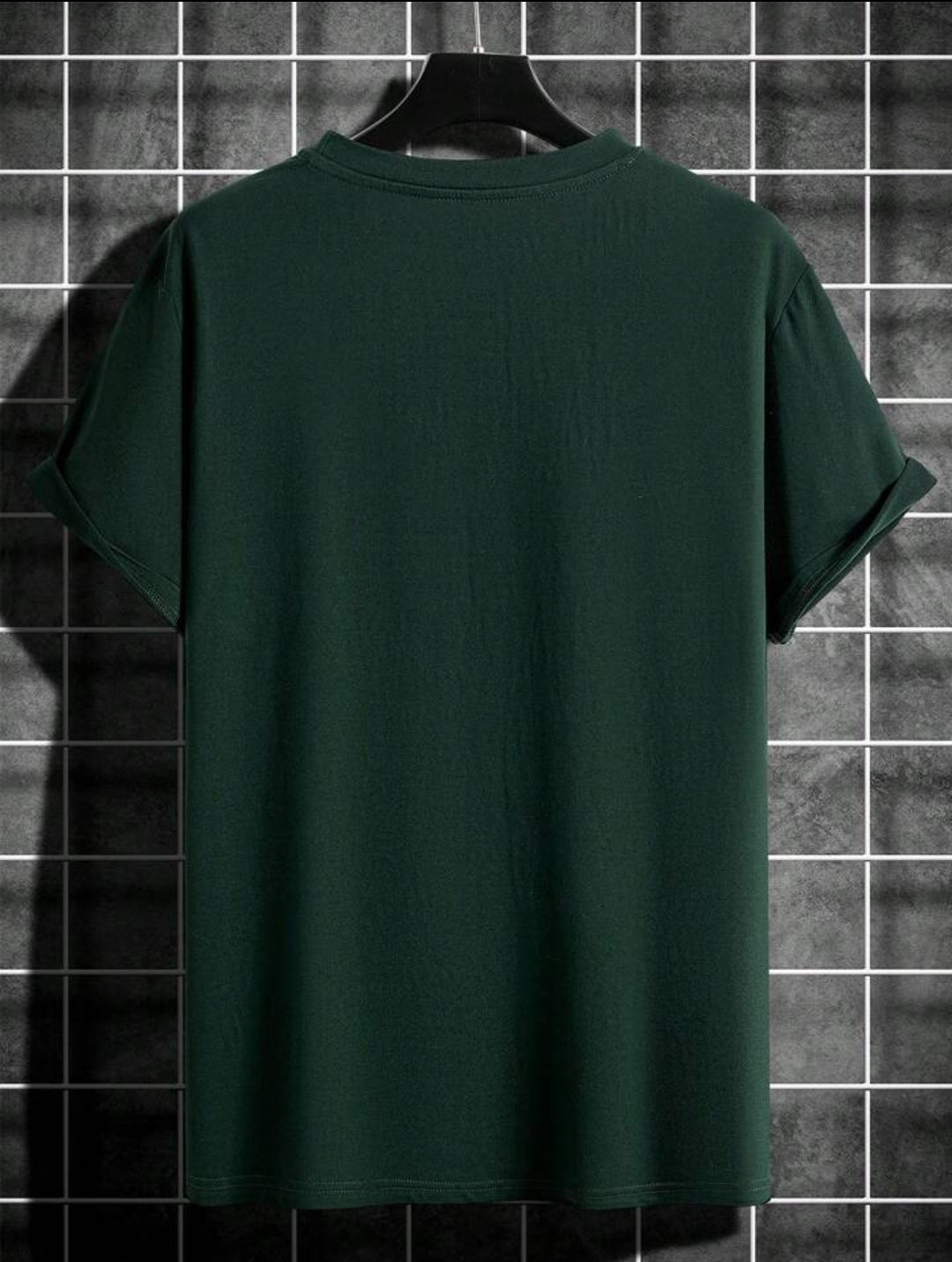 Mens Cotton Half Sleeve Round Neck T-Shirt TTHSRNTS - Green