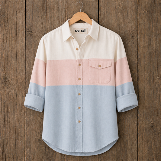 Mens Button Up Cotton Full Sleeve Shirt TTMBUS478 - Multi Color