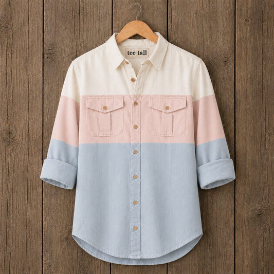 Mens Button Up Cotton Full Sleeve Shirt TTMBUS479 - Multi Color
