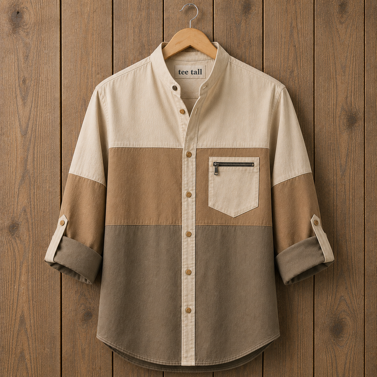 Mens Button Up Cotton Full Sleeve Shirt TTMBUS514 - Multi Color