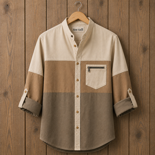 Mens Button Up Cotton Full Sleeve Shirt TTMBUS514 - Multi Color