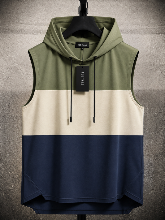 Mens Cotton Hooded Sleeveless T-Shirt CHST2