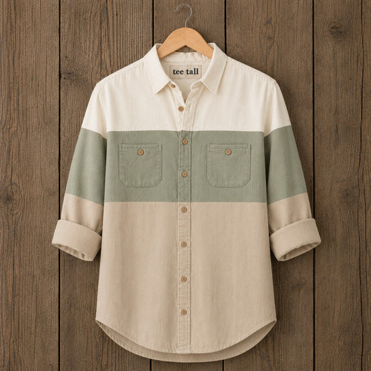 Mens Button Up Cotton Full Sleeve Shirt TTMBUS490 - Multi Color