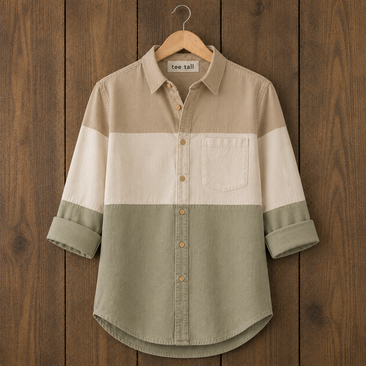 Mens Button Up Cotton Full Sleeve Shirt TTMBUS434 - Multi Color
