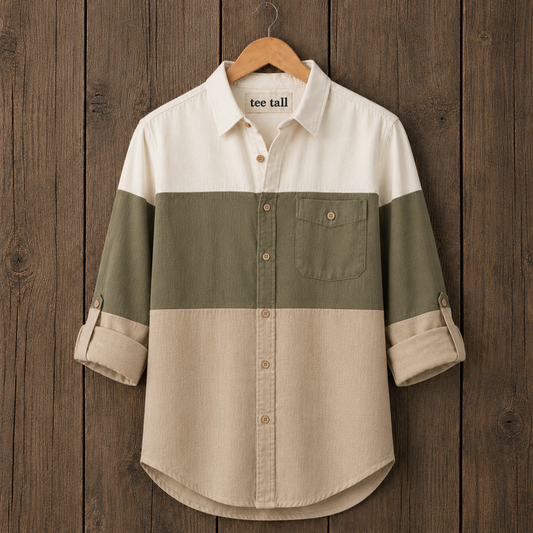 Mens Button Up Cotton Full Sleeve Shirt TTMBUS484 - Multi Color