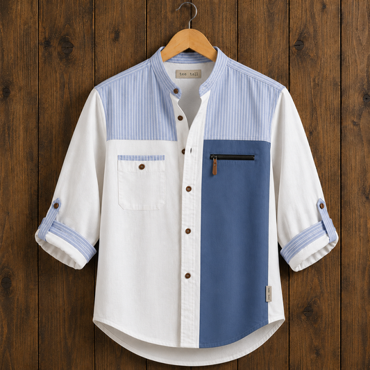 Mens Button Up Cotton Full Sleeve Shirt TTMBUS503 - Multi Color