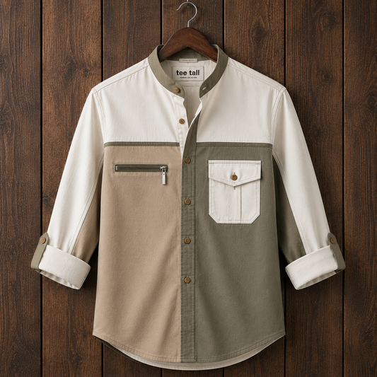 Mens Button Up Cotton Full Sleeve Shirt TTMBUS513 - Multi Color