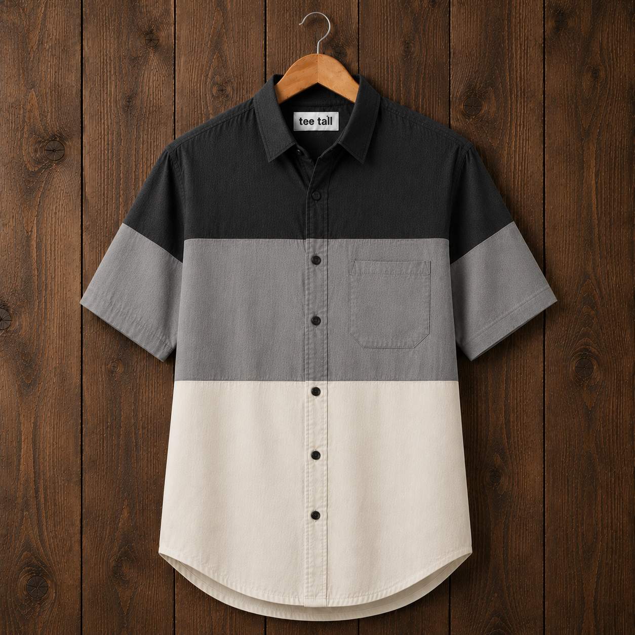 Mens Button Up Cotton Half Sleeve Shirt TTMBUS457 - Multi Color
