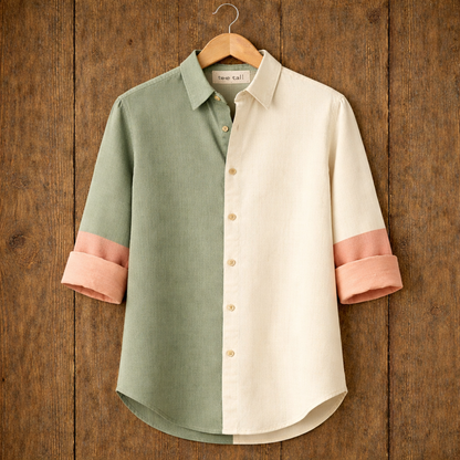 Mens Button Up Cotton Full Sleeve Shirt TTMBUS262 - Multi Color