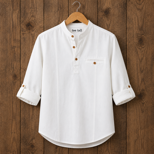 Mens  Cotton Full Sleeve Shirt TTMSK110 - White