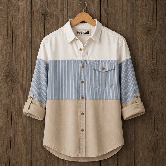 Mens Button Up Cotton Full Sleeve Shirt TTMBUS502 - Multi Color