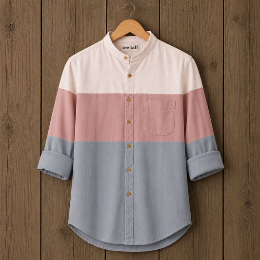 Mens Button Up Cotton Full Sleeve Shirt TTMBUS494 - Multi Color