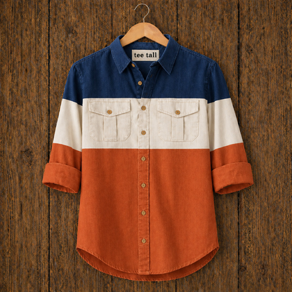 Mens Button Up Cotton Full Sleeve Shirt TTMBUS283 - Multi Color