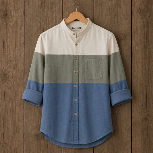 Mens Button Up Cotton Full Sleeve Shirt TTMBUS492 - Multi Color