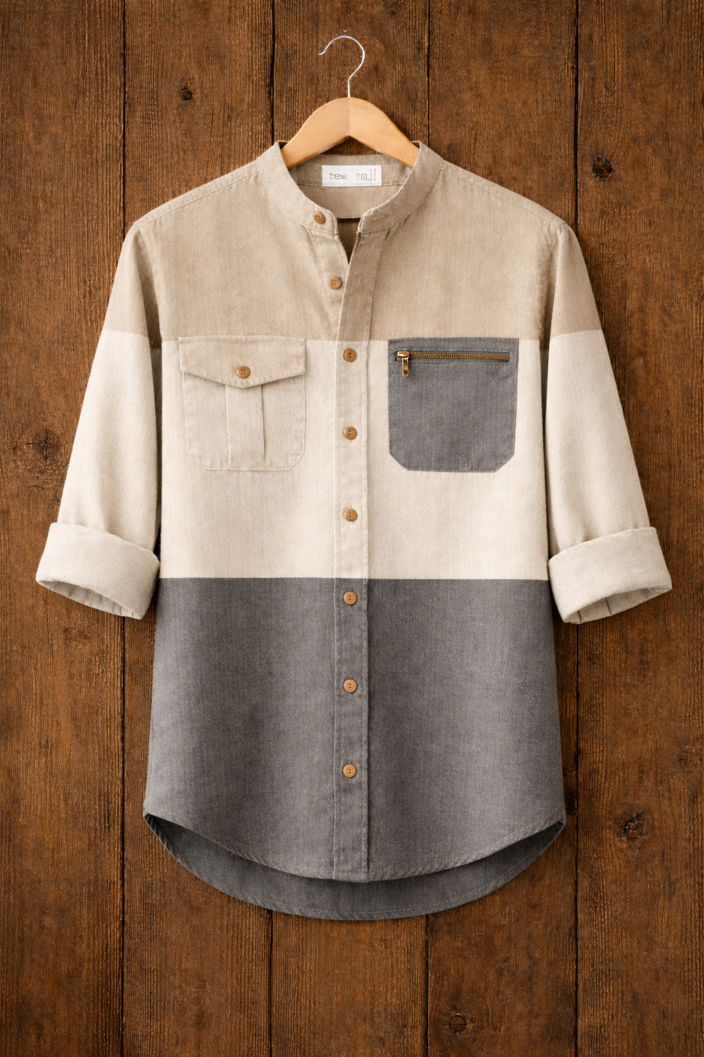 Mens Button Up Cotton Full Sleeve Shirt TTMBUS234 - Multi Color