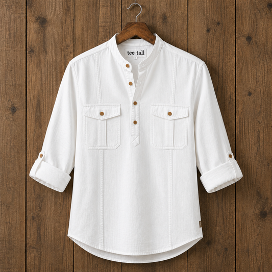 Mens  Cotton Full Sleeve Shirt TTMSK119 - White
