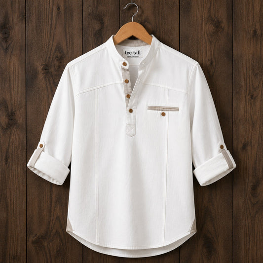 Mens  Cotton Full Sleeve Shirt TTMSK131 - White