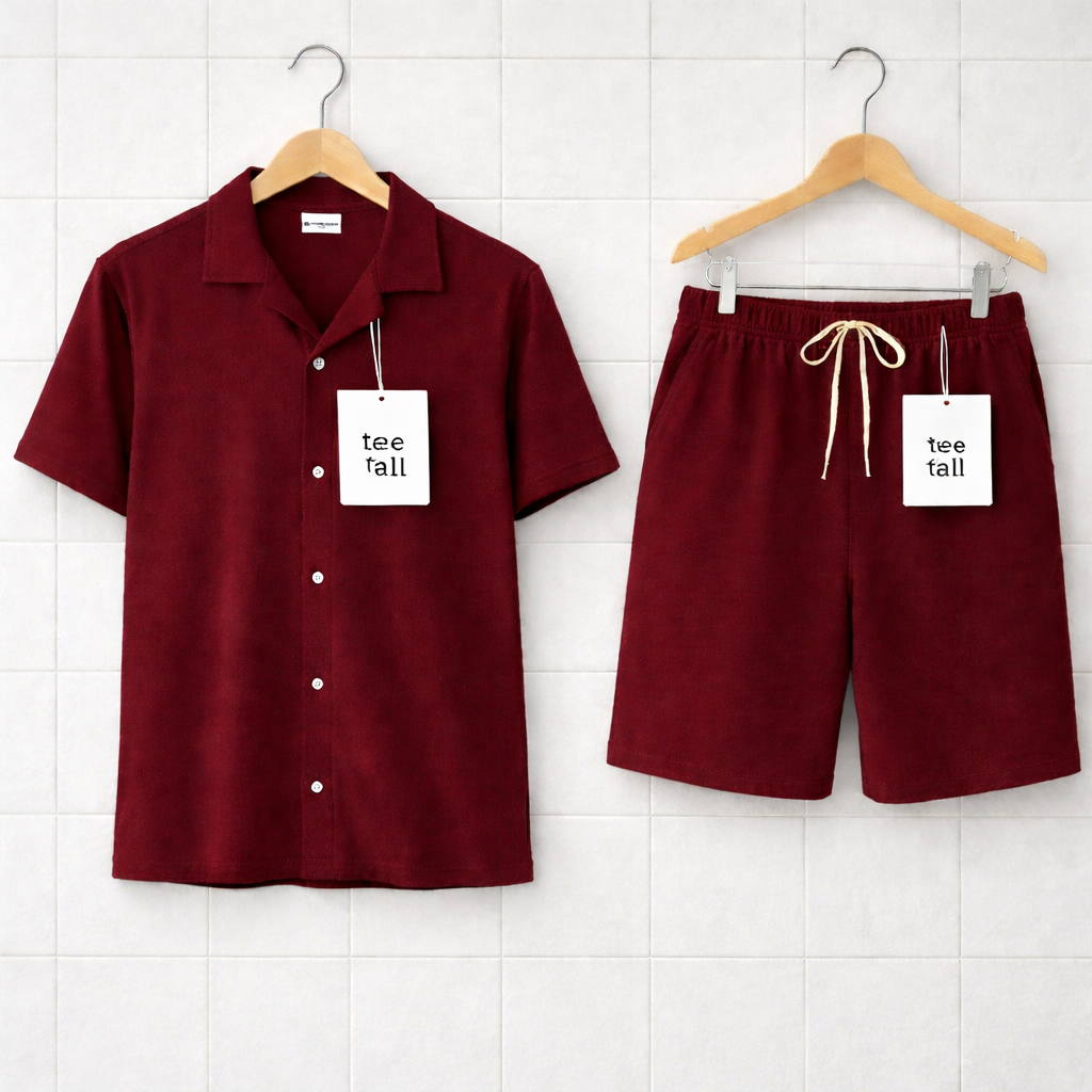 Mens Shorts + Cuban Shirt Set by Tee Tall - TTMSSUMS9