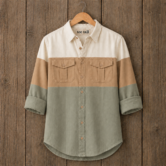 Mens Button Up Cotton Full Sleeve Shirt TTMBUS480 - Multi Color