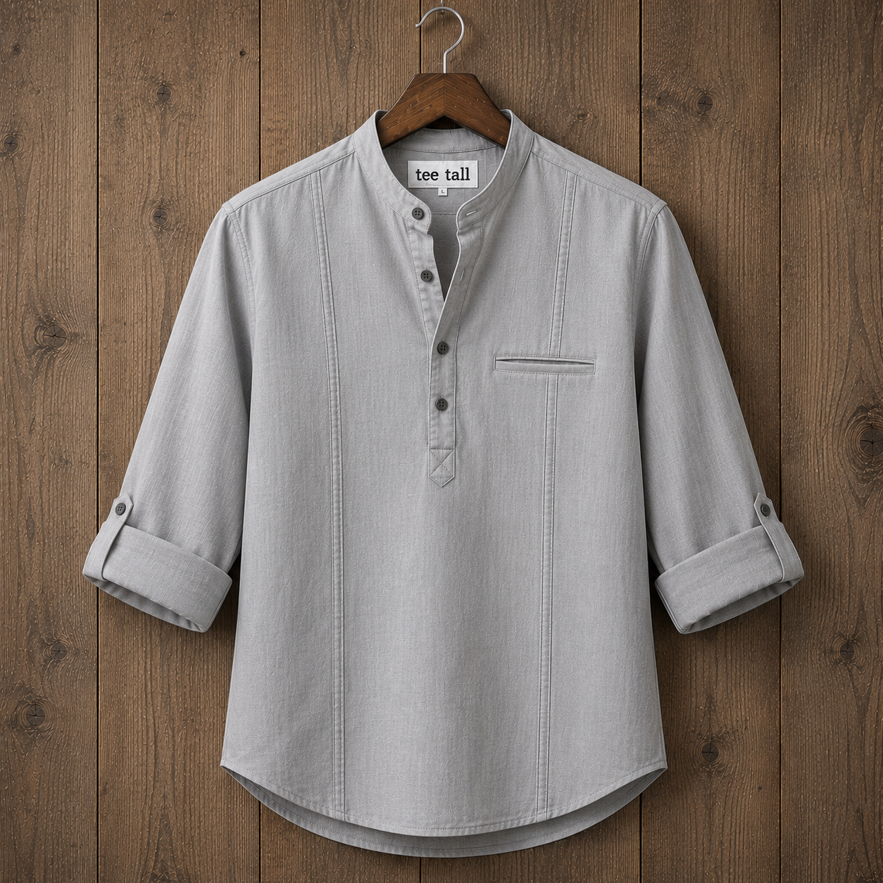 Mens  Cotton Full Sleeve Shirt TTMSK115 - Grey