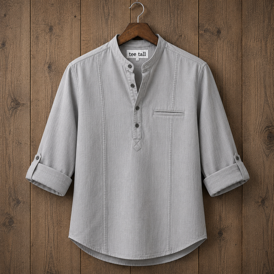 Mens  Cotton Full Sleeve Shirt TTMSK115 - Grey
