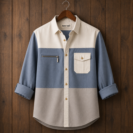 Mens Button Up Cotton Full Sleeve Shirt TTMBUS511 - Multi Color