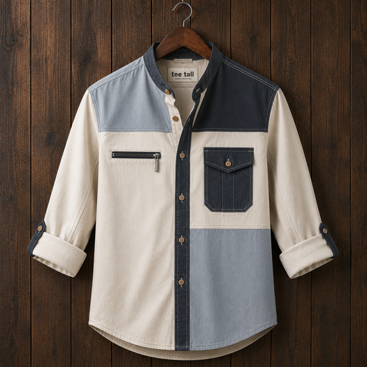 Mens Button Up Cotton Full Sleeve Shirt TTMBUS512 - Multi Color