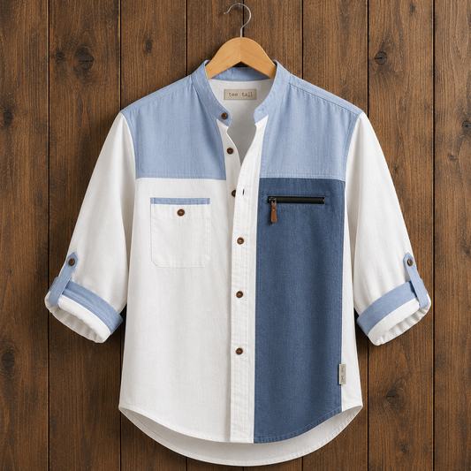 Mens Button Up Cotton Full Sleeve Shirt TTMBUS497 - Multi Color