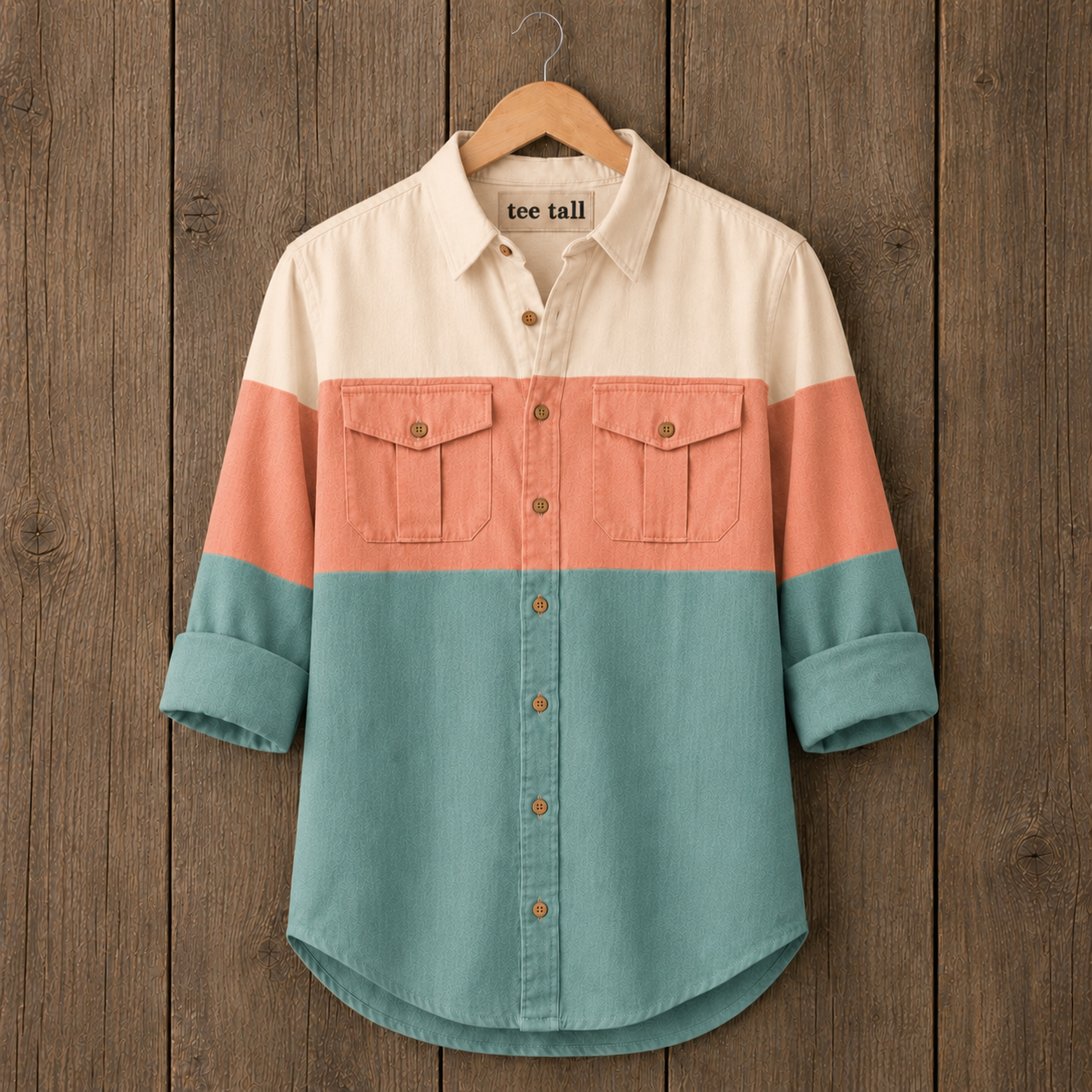 Mens Button Up Cotton Full Sleeve Shirt TTMBUS411 - Multi Color