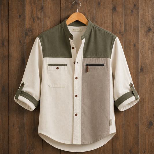 Mens Button Up Cotton Full Sleeve Shirt TTMBUS496 - Multi Color