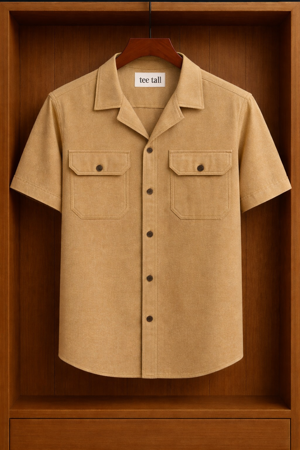 Mens Button Up Cotton Half Sleeve Shirt TTMBUS165 - Brbe