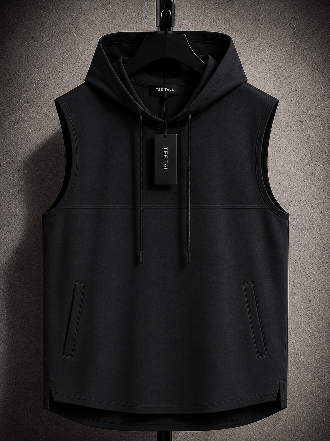 Mens Cotton Hooded Sleeveless T-Shirt CHST4