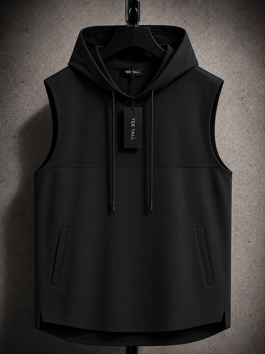 Mens Cotton Hooded Sleeveless T-Shirt CHST4