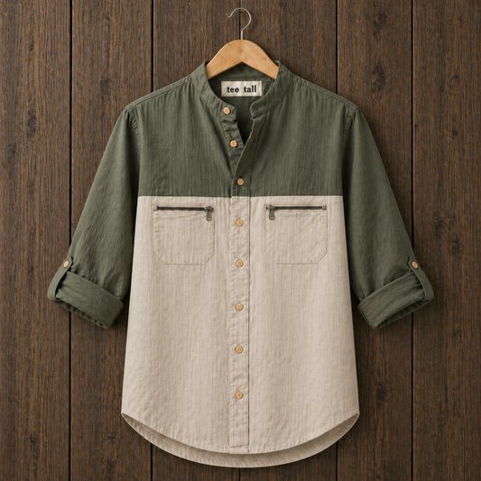 Mens Button Up Cotton Full Sleeve Shirt TTMBUS289 - Multi Color