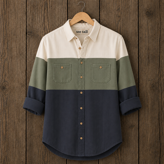 Mens Button Up Cotton Full Sleeve Shirt TTMBUS491 - Multi Color