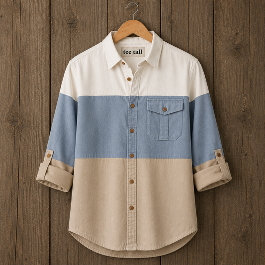 Mens Button Up Cotton Full Sleeve Shirt TTMBUS485 - Multi Color